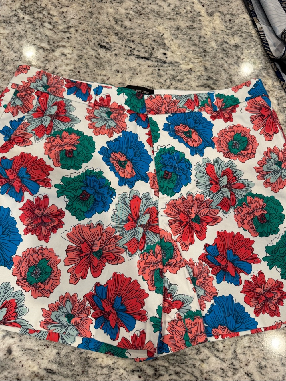 Banana Republic Women’s Size 10 Floral Shorts Multicolor
